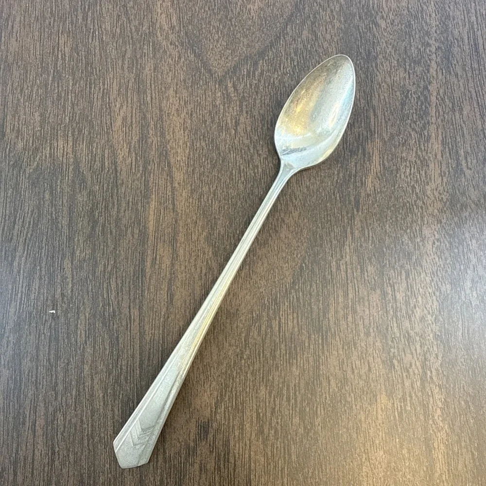 Art Deco Imperial Five Silverplate Flatware PINEHURST Iced Tea Spoons‎